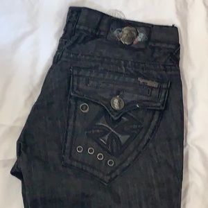 Brand New with Tags, men’s Laguna Beach black skull jeans, 32 waist